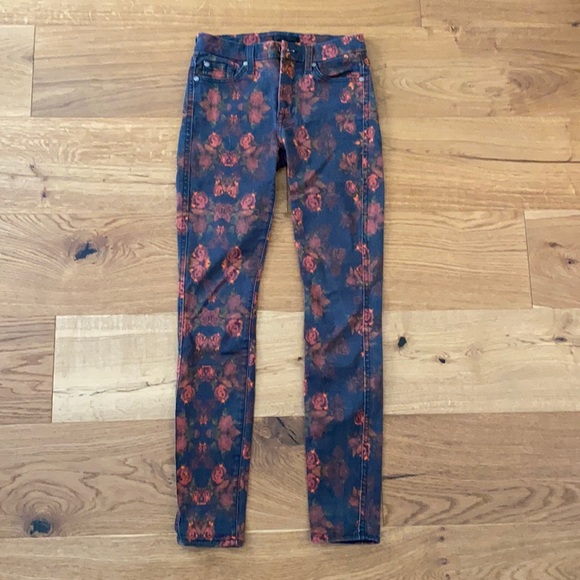 7 For All Mankind Pants - 7 For All Mankind jeans, rose print